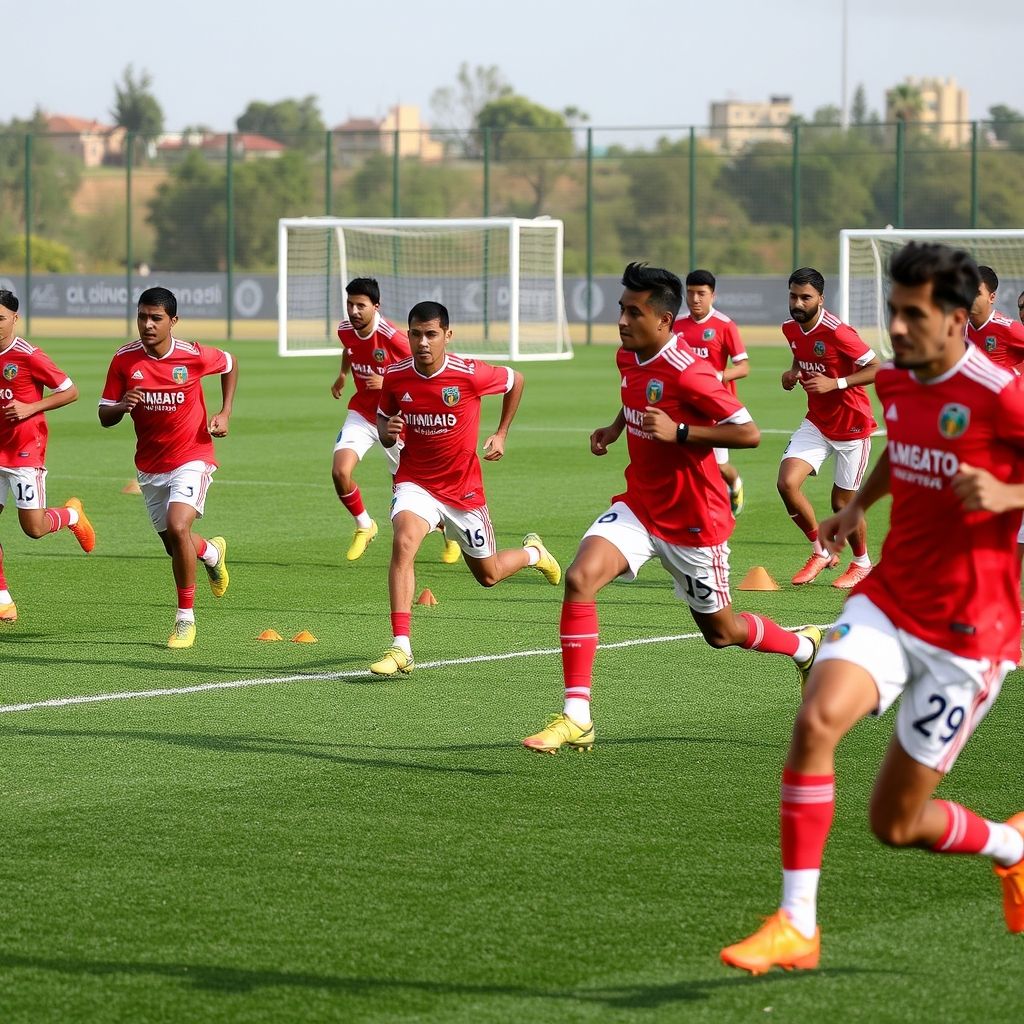 开云体育app-摩洛哥瓦赫达技战术演练密集，冲刺冠军全力以赴